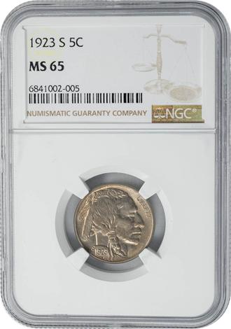 1923-S Buffalo 5c