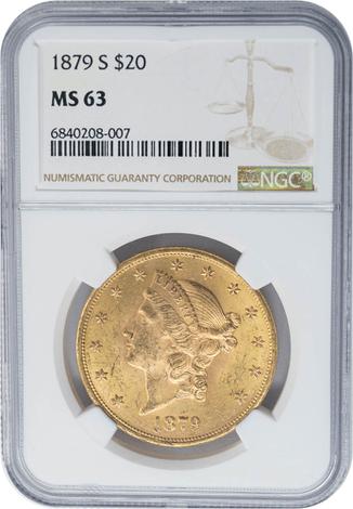 1879-S $20 Liberty