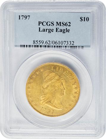 1797 $10 Large Eagle MS62 PCGS