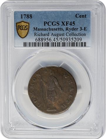 1788 Massachusetts, Ryder 3-E Cent