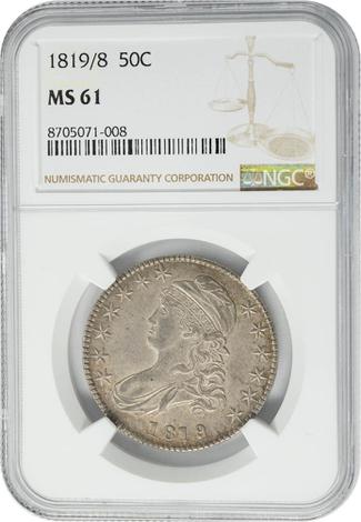 1819/8 Capped Bust 50c - Small 9