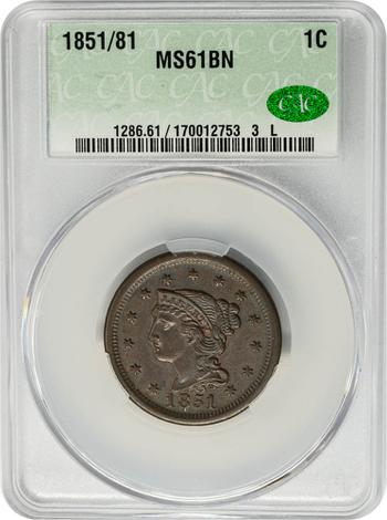 1851/81 Large Cent 1c