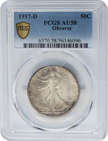 1917-D Walking Liberty 50c - Obverse