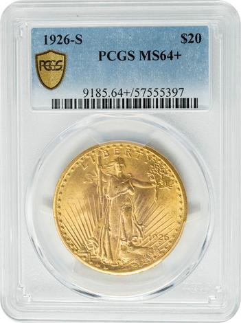1926-S $20 MS64+ PCGS