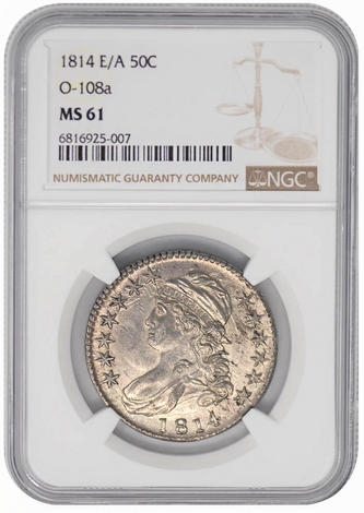 1814 E/A Capped Bust 50c