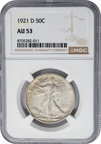 1921-D Walking Liberty 50c