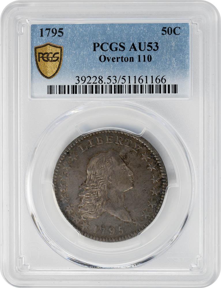 1795 50C Overton 110 AU53 PCGS