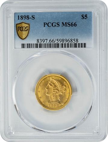 1898-S $5 Liberty