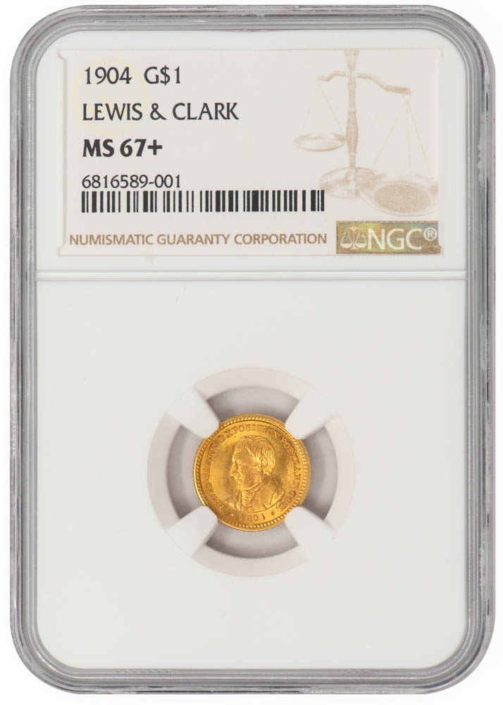 1904 G$1 Lewis and Clark MS67+ NGC