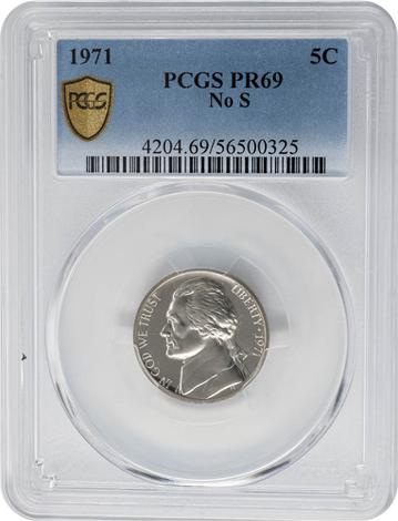 1971 Nickel 5c - No S