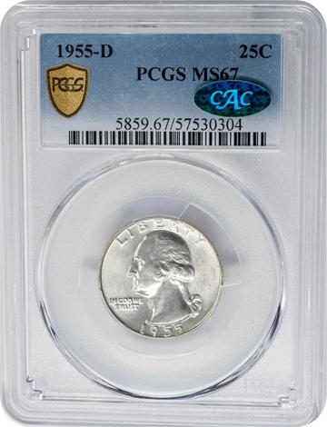 1955-D Washington 25c