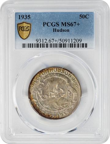 1935 50C Hudson MS67+ PCGS