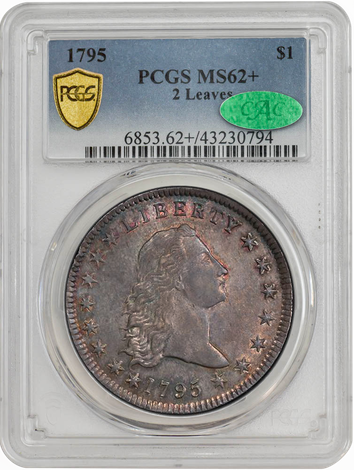 1795 Flowing Hair $ ~ 2 Leaves