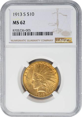 1913-S $10 Indian