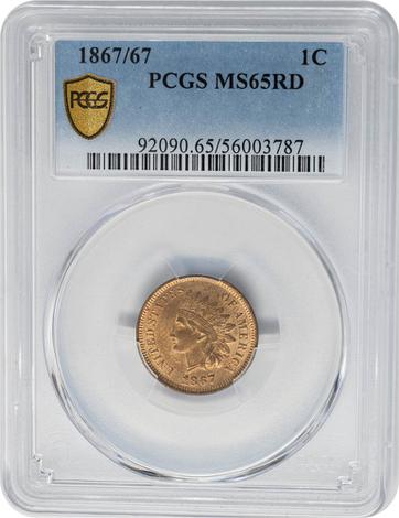 1867/67 Indian 1c