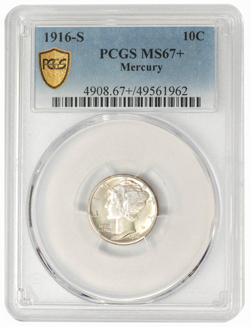 1916-S Mercury 10c