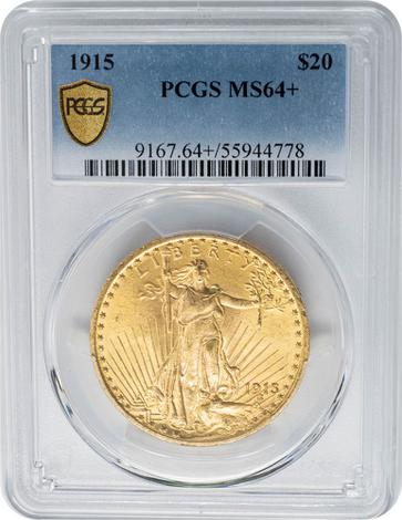 1915 $20 MS64+ PCGS