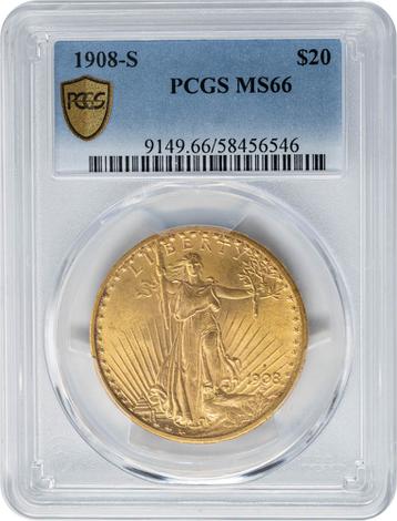 1908-S $20 St. Gaudens