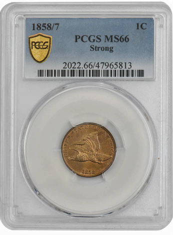 1858/7 Flying Eagle 1c - Strong