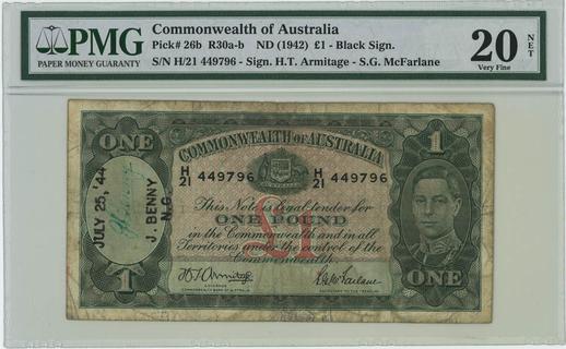 ND (1942) Commonwealth of Australia $1