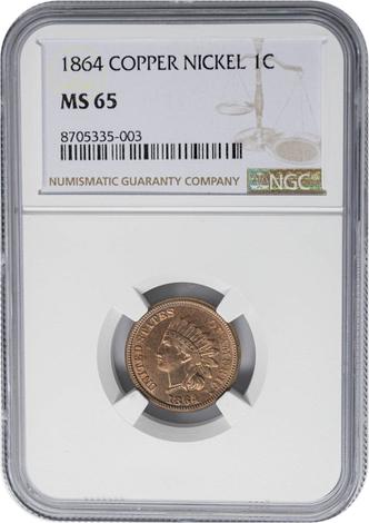 1864 Indian Head 1c