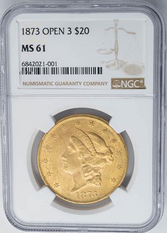 1873 $20 Liberty - Open 3