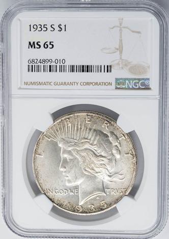 1935-S Peace $