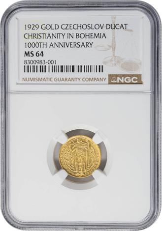 Czechoslovakia 1929 Ducat - Christianity in Bohemia