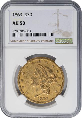 1863 $20 Liberty