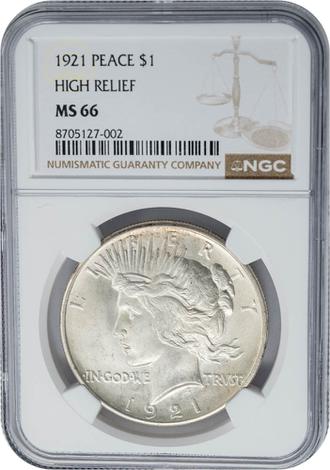 1921 Peace $ - High Relief