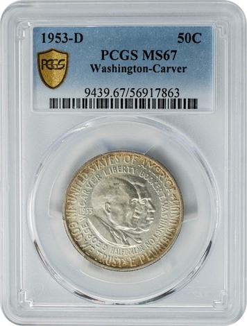 Washington-Carver 50c 1953-D