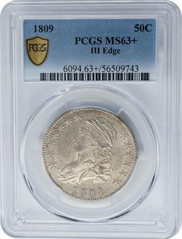 1809 Capped Bust 50c - III Edge