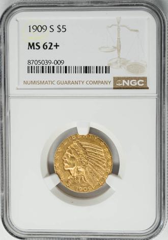 1909-S $5 Indian