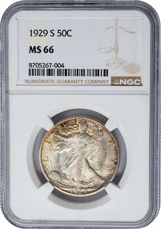 1929-S Walking Liberty 50c