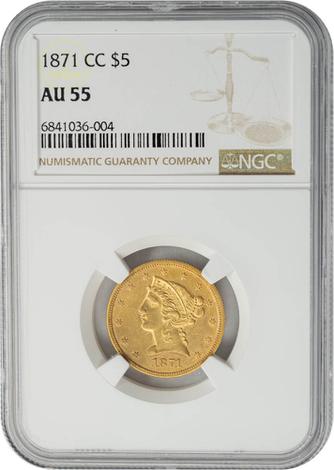 1871-CC $5 Liberty