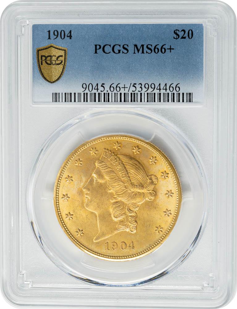 1904 $20 MS66+ PCGS
