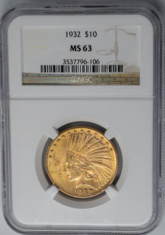 1932 $10 Indian