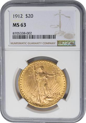 1912 $20 St. Gaudens