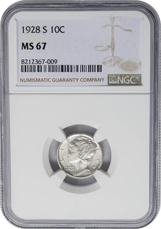 1928-S Mercury 10c