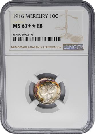 1916 Mercury 10c