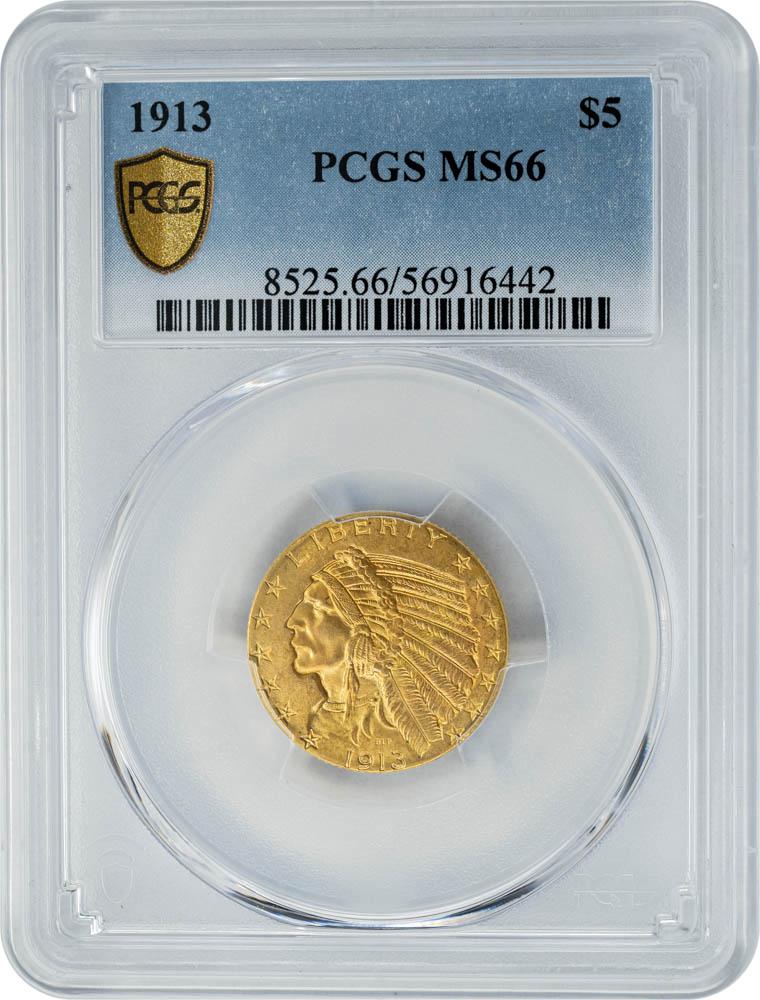 1913 $5 MS66 PCGS