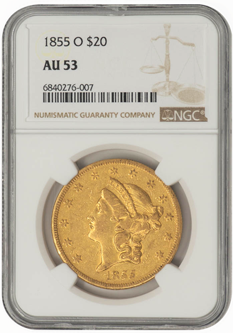 1855-O $20 Liberty