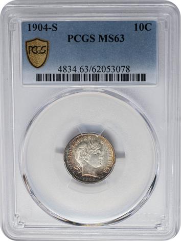 1904-S Barber 10c