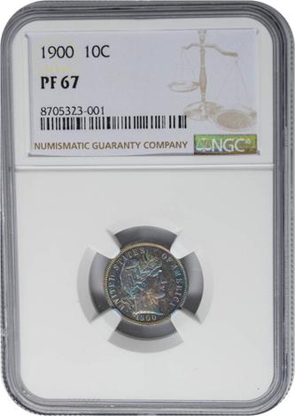 1900 Barber 10c