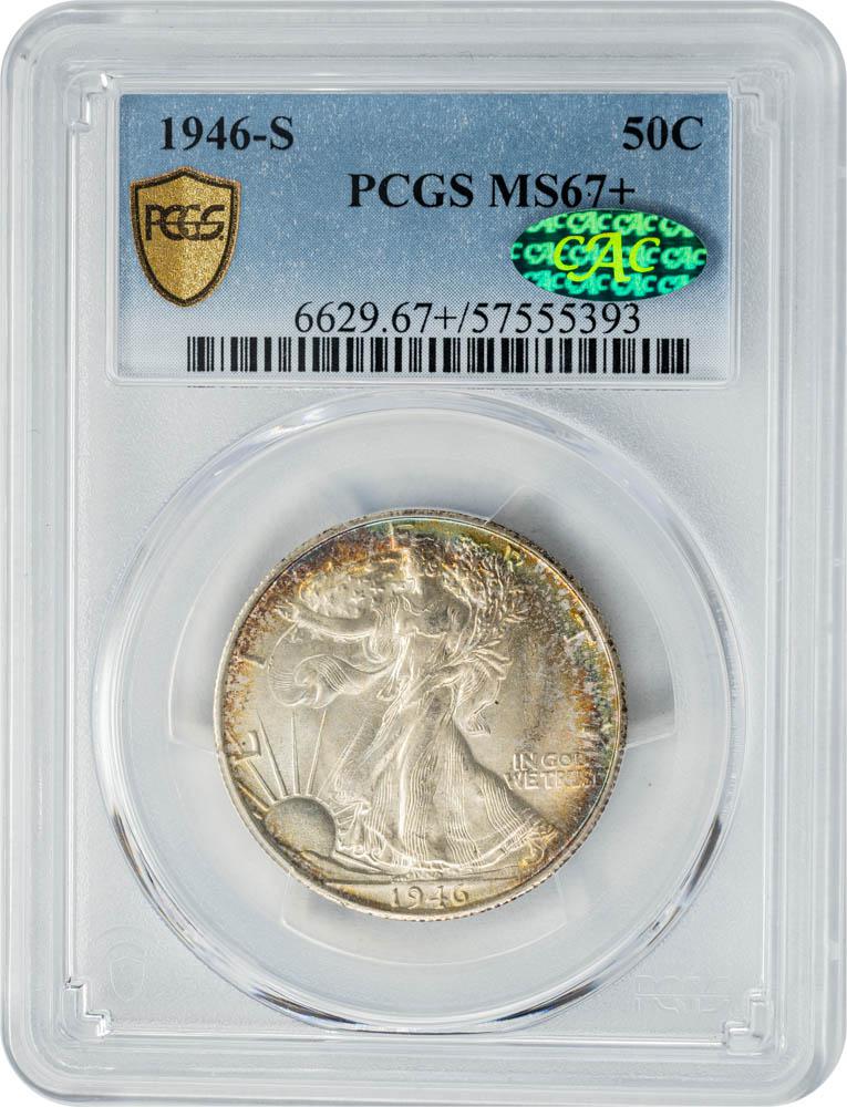 1946-S 50C MS67+ PCGS