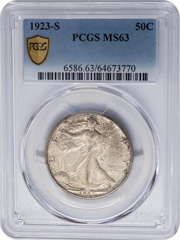 1923-S Walking Liberty 50c