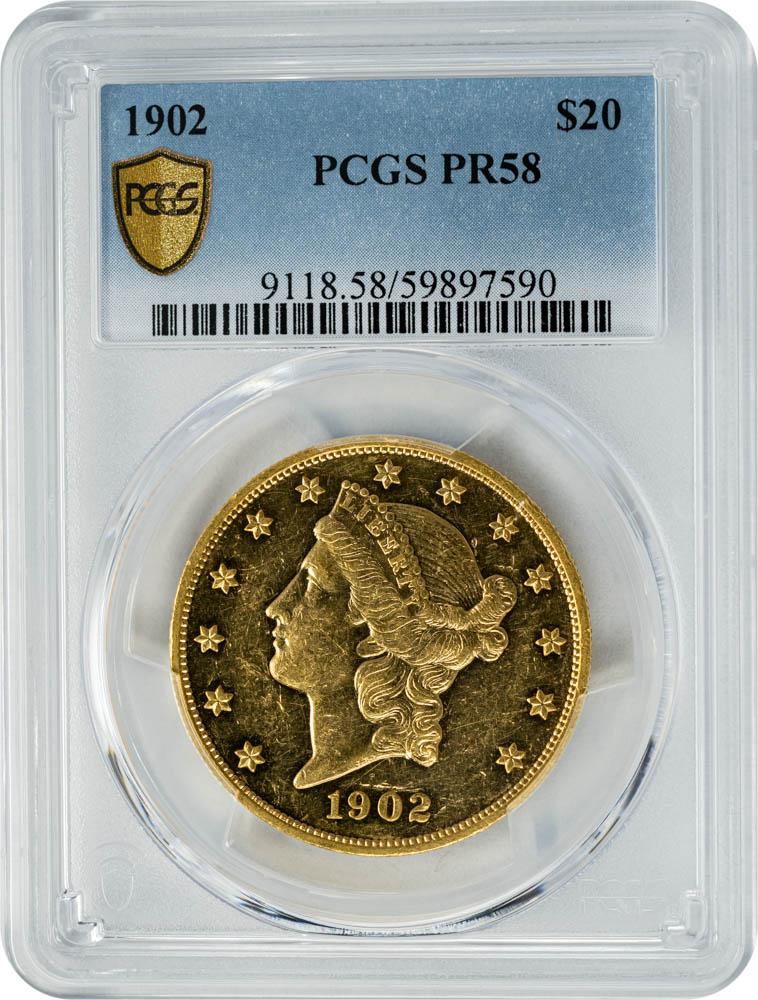 1902 $20 PR58 PCGS