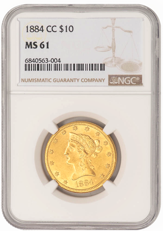 1884-CC $10 Liberty