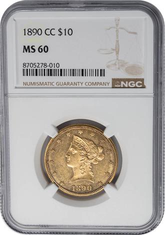 1890-CC $10 Liberty