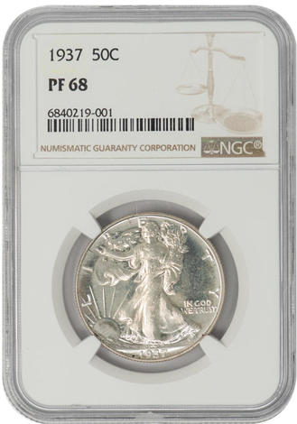 1937 Walking Liberty 50c